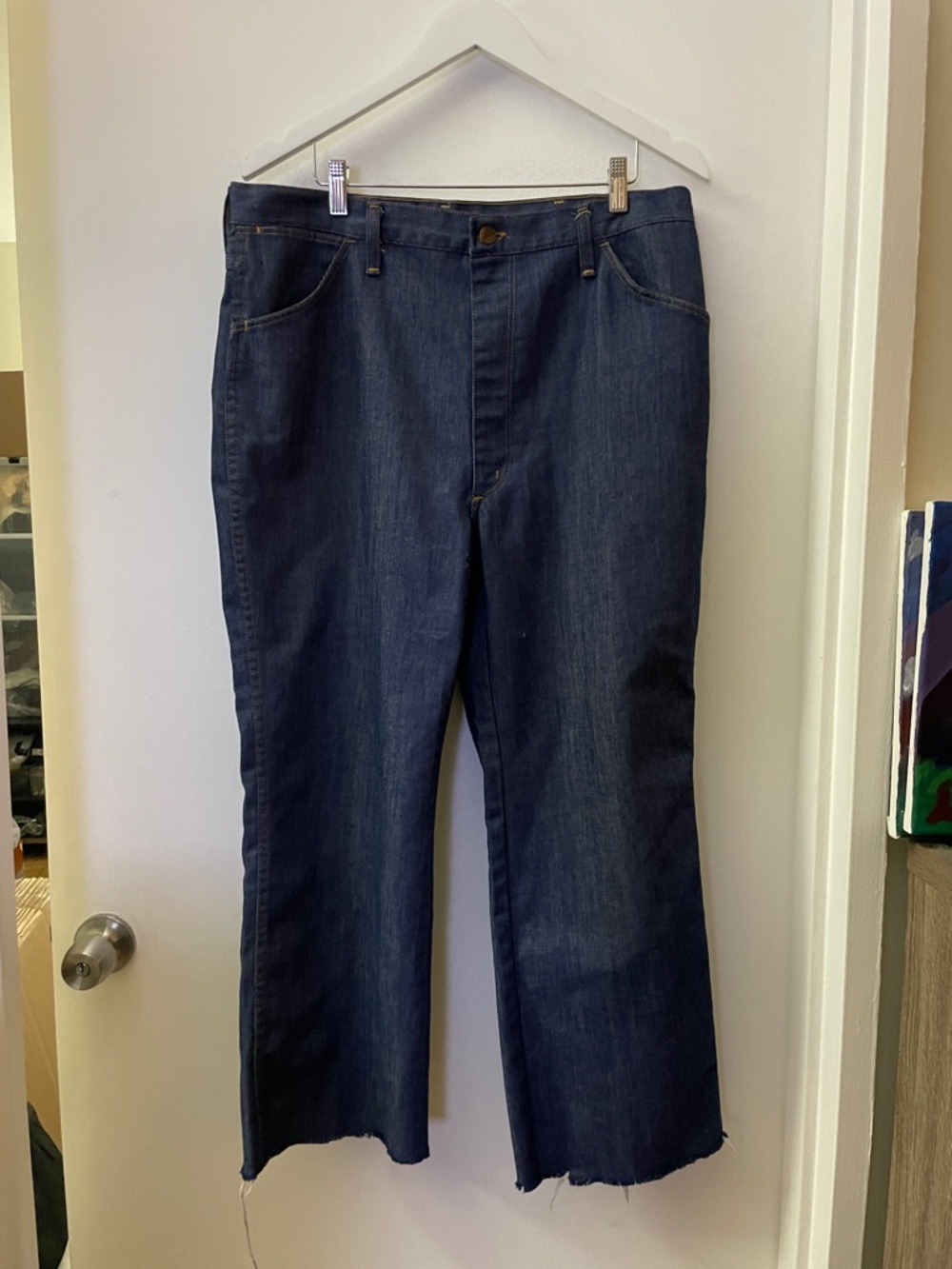 Dark Blue Women's Straight-Leg Jeans